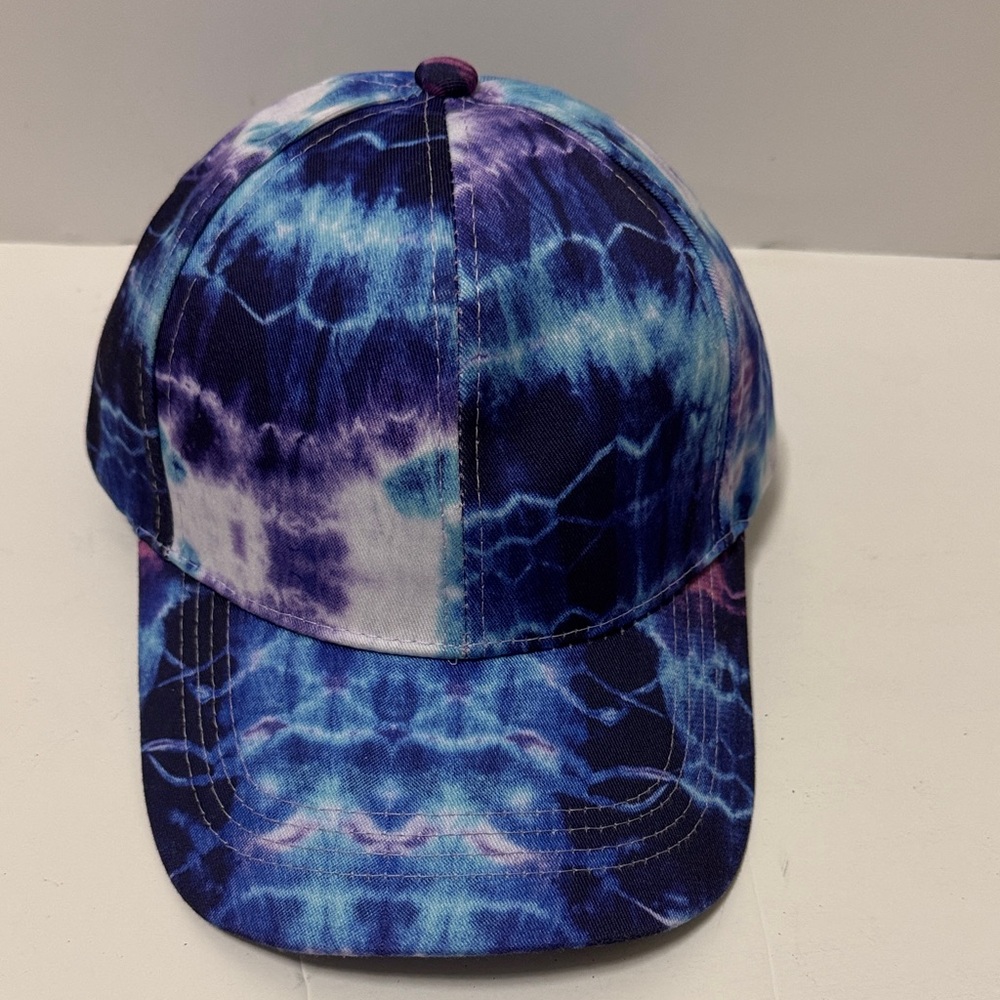 Tie-Dye Blue Purple Baseball Cap
